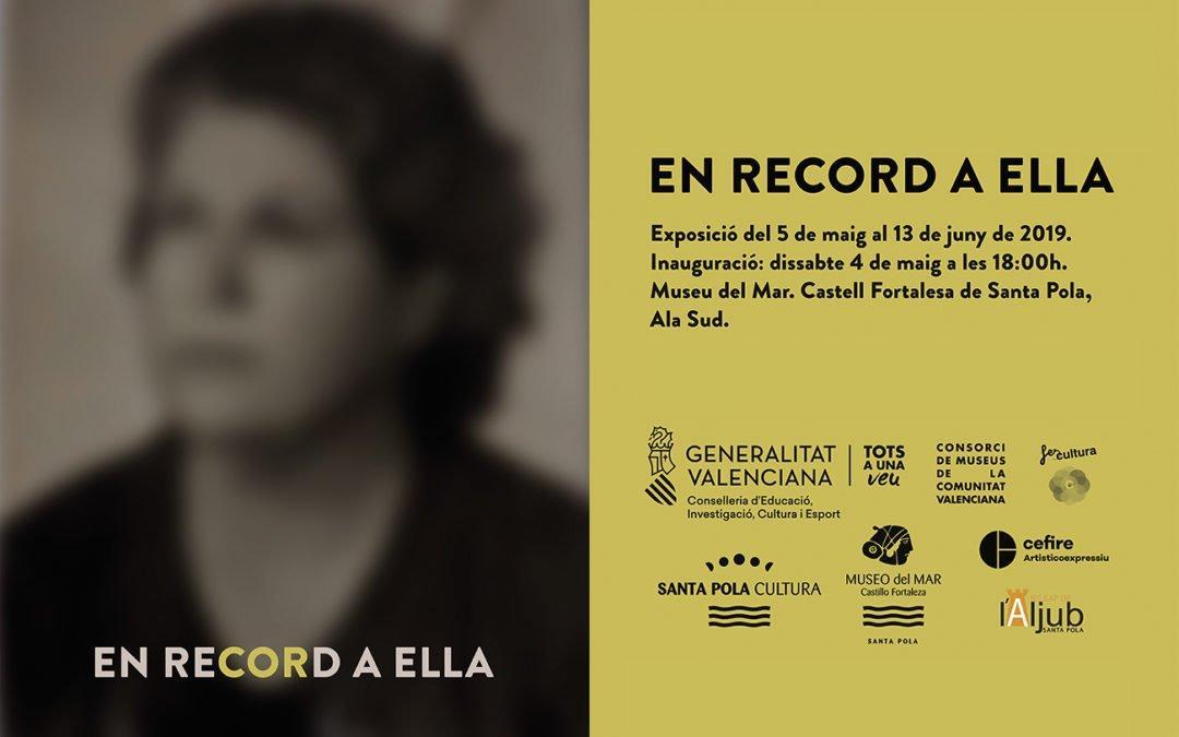 ‘En record a ella’, l’obra de María Amparo Gomar arriba al Museu del Mar de Santa Pola el 4 de maig