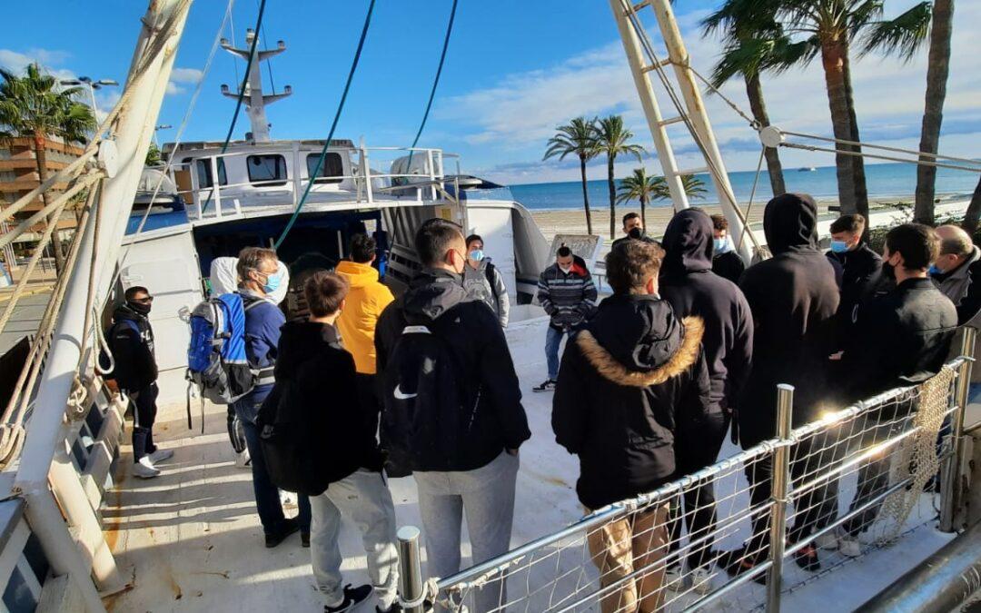 Alumnes de l’IES Cap de l’Aljub realitzaran pràctiques de manteniment i conservació en el vaixell museu Esteban González.
