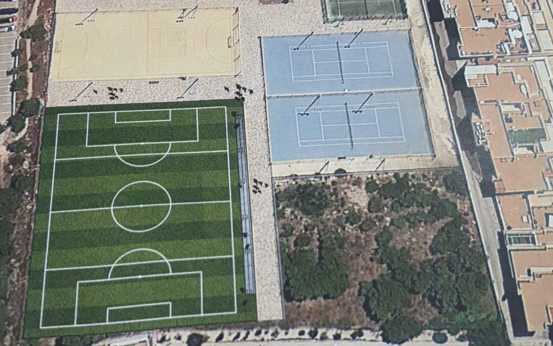 (Castellano) Santa Pola adjudica la redacción del proyecto del nuevo campo de fútbol 7 de Gran Alacant